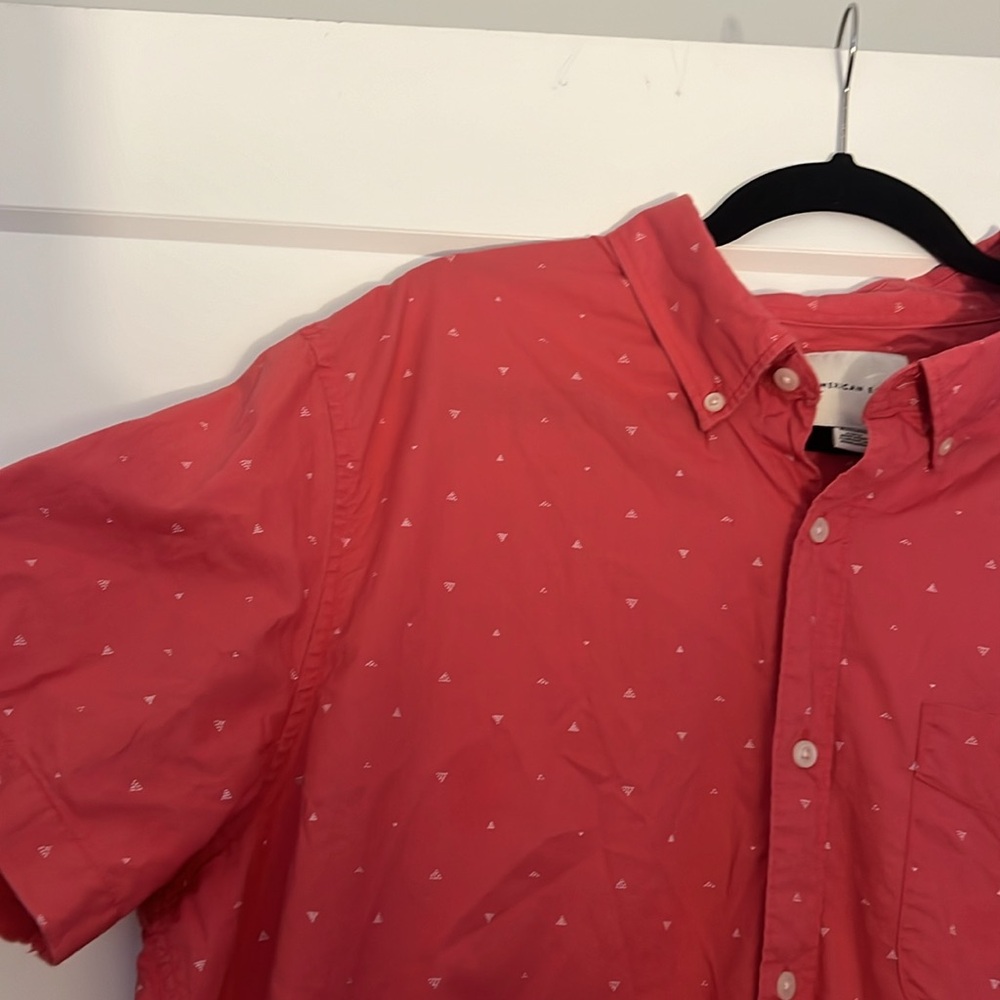 ‘American Eagle’ Men’s Short Sleeve Collard Button Down